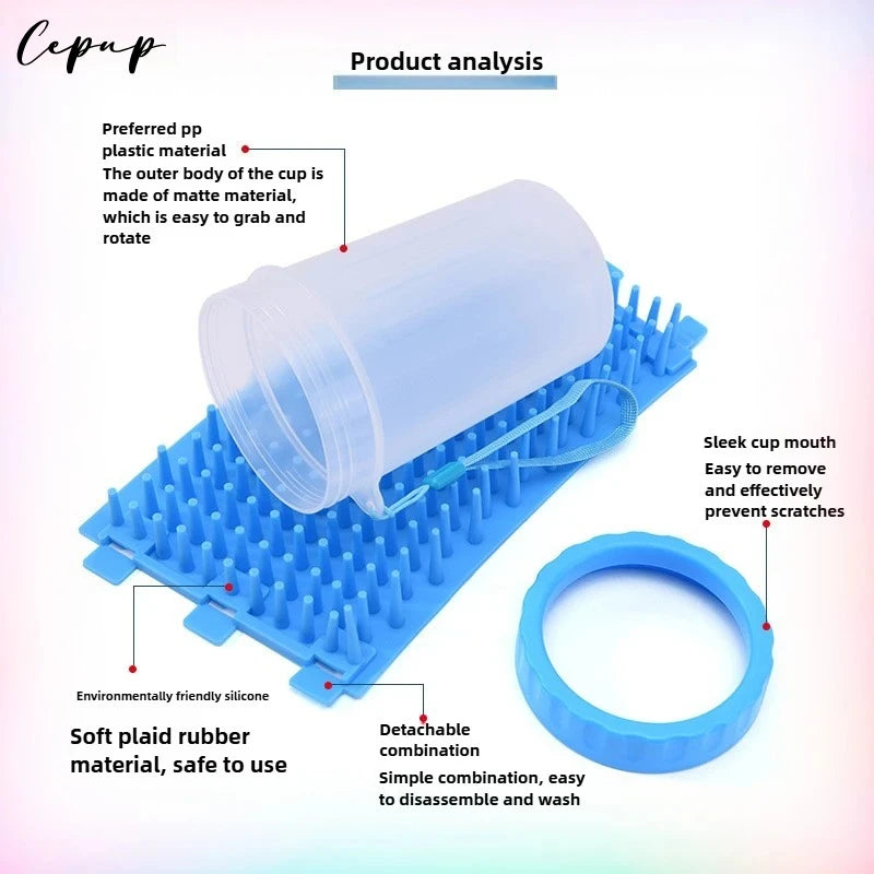 Dog paw cleaner foot rotate deep wash cup housebreak Cat paw cleaning cup cleaning dirty mud automatic pet foot paw washing cup